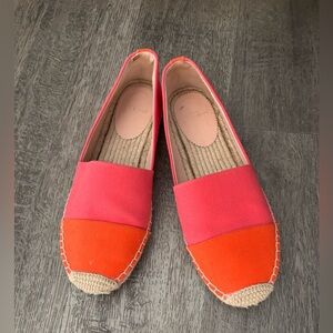 J Crew Canvas Classic Espadrille Flats Women’s 9.5 Preppy